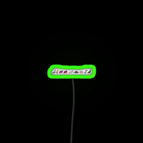 TS Album Dinosaurs RGB Neon Sign