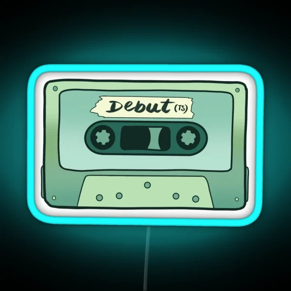 TS Debut Album Cassette Illustration Led RGB Neon Sign