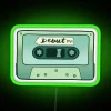 Vibrant neon music-inspired wall decor featuring TS debut album art.
