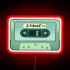 Retro music lover's dream, colorful debut album art neon sign.