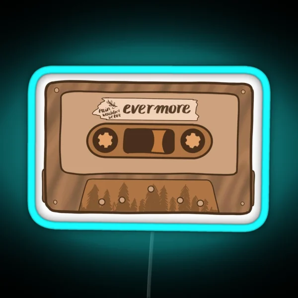 TS Evermore Album Cassette Led RGB Neon Sign