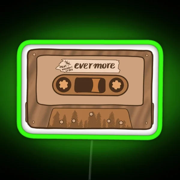 TS Evermore Album Cassette Led RGB Neon Sign