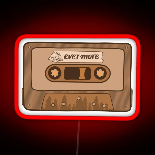 TS Evermore Album Cassette Led RGB Neon Sign