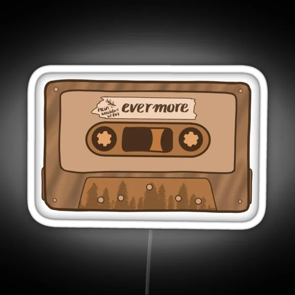 TS Evermore Album Cassette Led RGB Neon Sign
