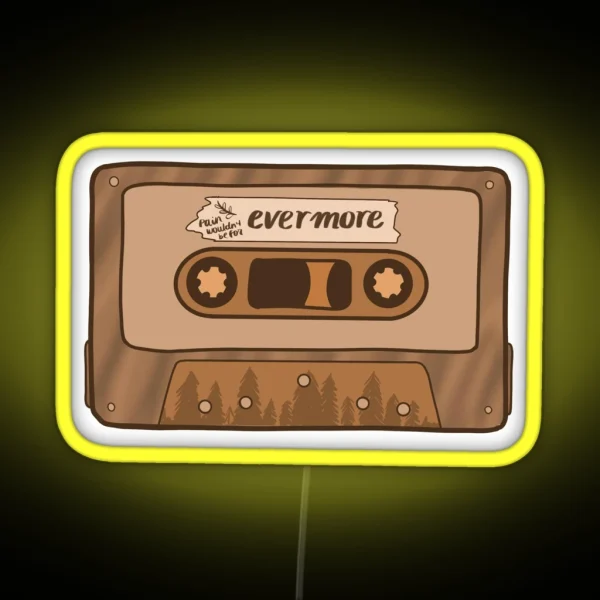TS Evermore Album Cassette Led RGB Neon Sign