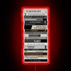 Add vibrant music-inspired ambiance with this RGB neon bookshelf sign.