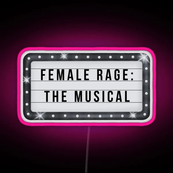 TTPD Female Rage The Musical Taylor Swift RGB Neon Sign