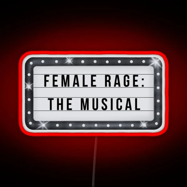 TTPD Female Rage The Musical Taylor Swift RGB Neon Sign