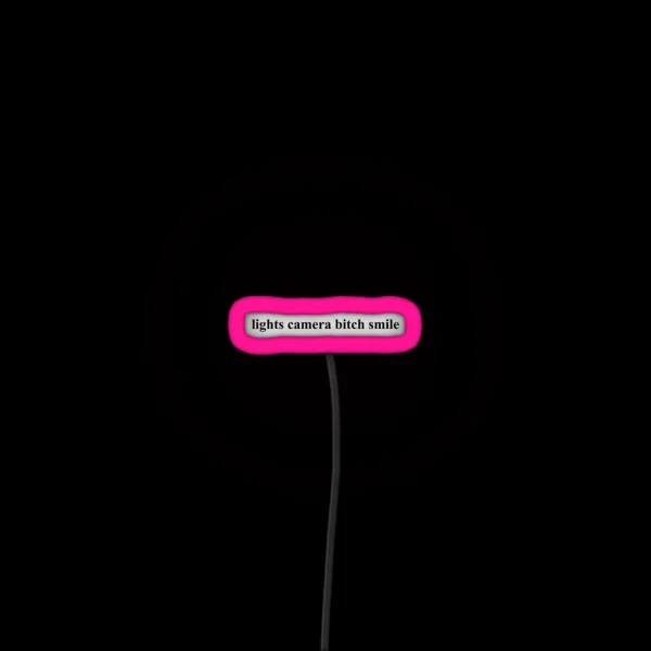 TTPD Lights Camera B Smile Taylor Swift RGB Neon Sign
