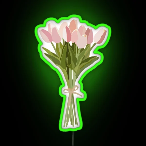 Tulip Bouquet RGB Neon Sign