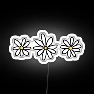 Tumblr Daisy Flower RGB Neon Sign