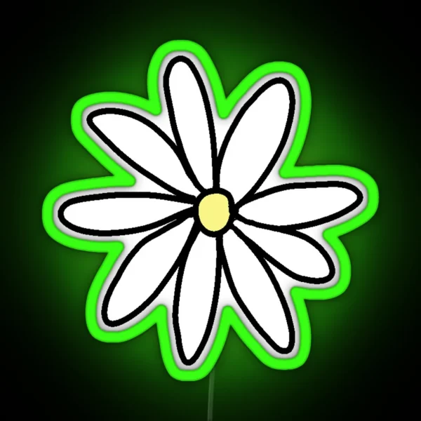 Tumblr Daisy RGB Neon Sign