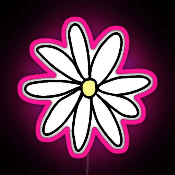 Tumblr Daisy RGB Neon Sign