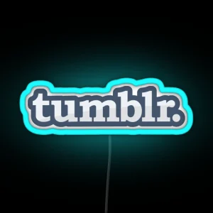 Tumblr Logo RGB Neon Sign