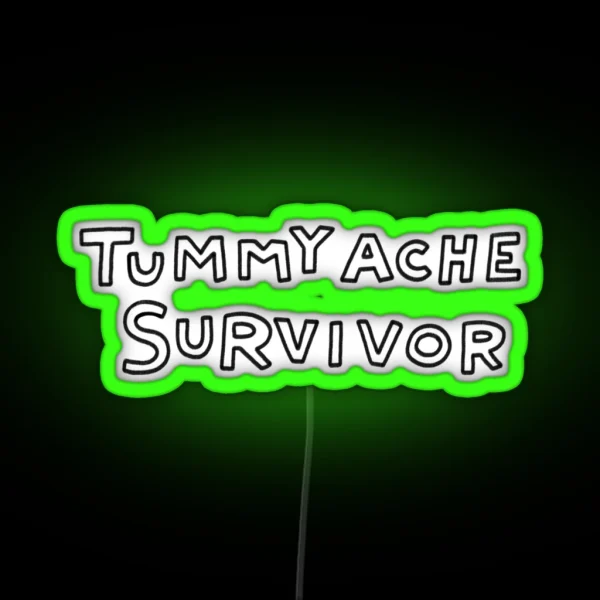 Tummy Ache Survivor RGB Neon Sign