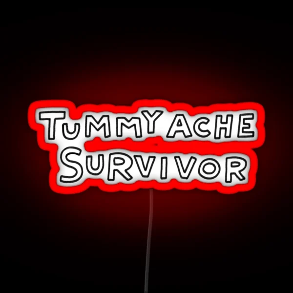 Tummy Ache Survivor RGB Neon Sign