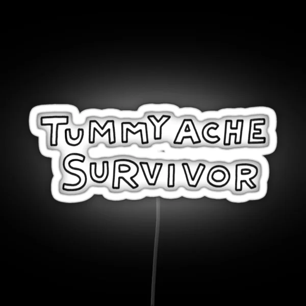 Tummy Ache Survivor RGB Neon Sign