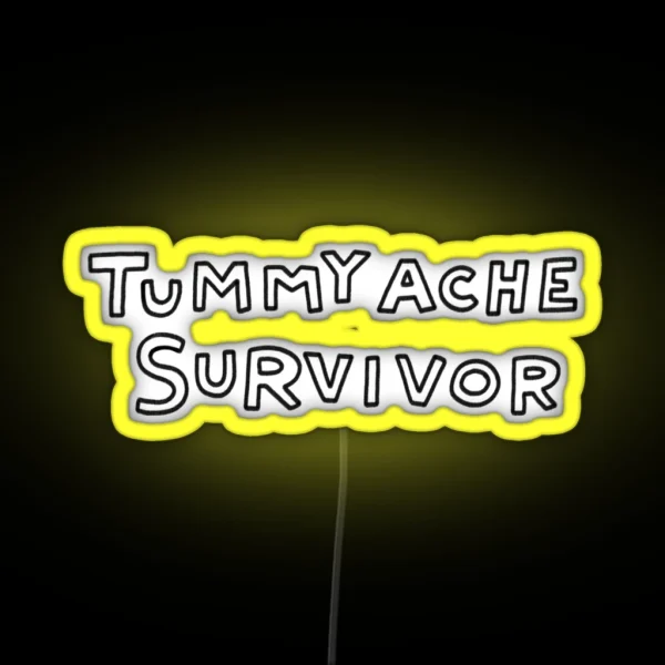 Tummy Ache Survivor RGB Neon Sign