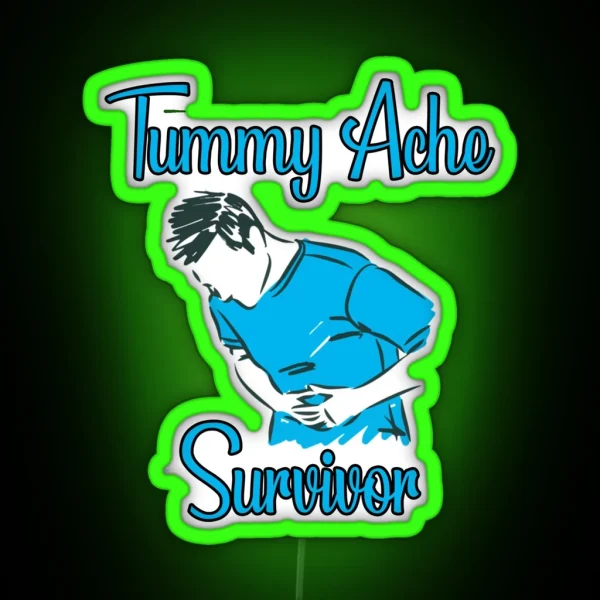 Tummy Ache Survivor RGB Neon Sign
