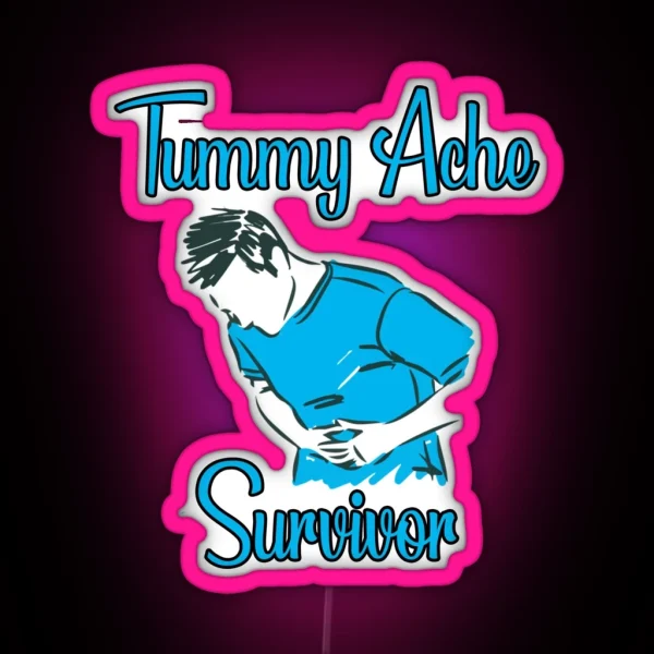 Tummy Ache Survivor RGB Neon Sign