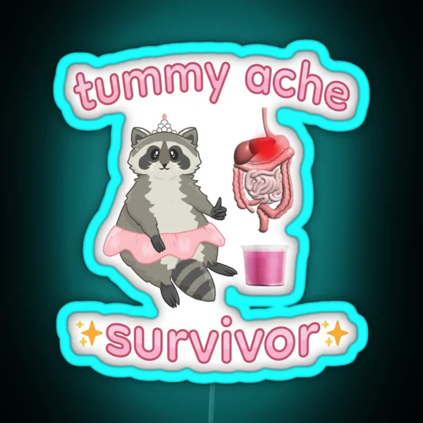Tummy Ache Survivor RGB Neon Sign