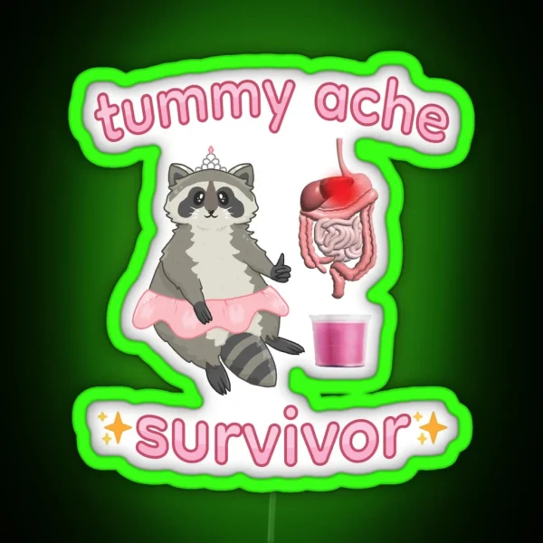 Tummy Ache Survivor RGB Neon Sign