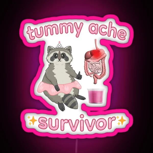 Tummy Ache Survivor RGB Neon Sign