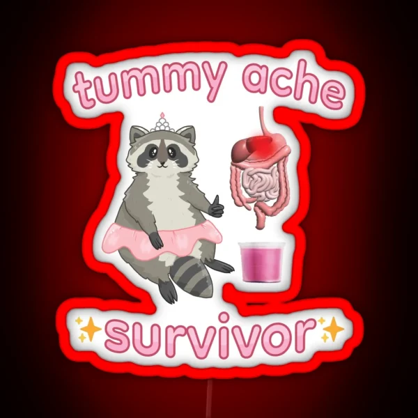 Tummy Ache Survivor RGB Neon Sign