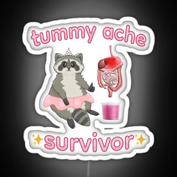 Tummy Ache Survivor RGB Neon Sign