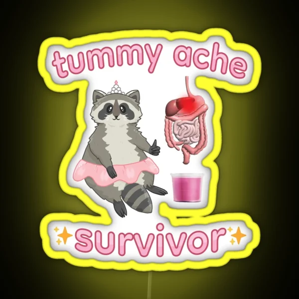 Tummy Ache Survivor RGB Neon Sign