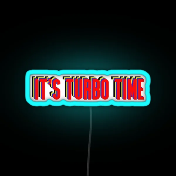 Turbo Time RGB Neon Sign