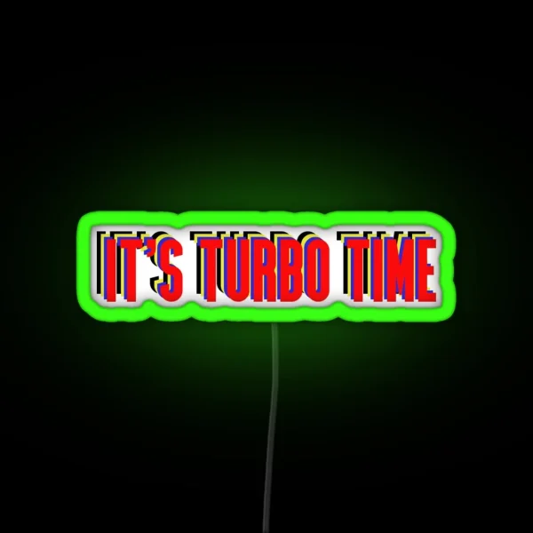 Turbo Time RGB Neon Sign