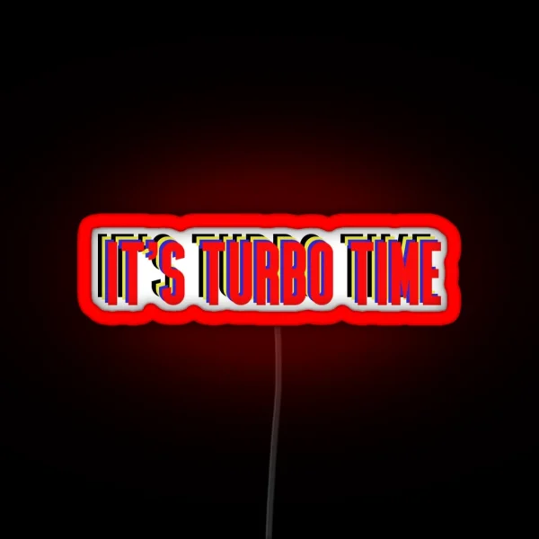 Turbo Time RGB Neon Sign