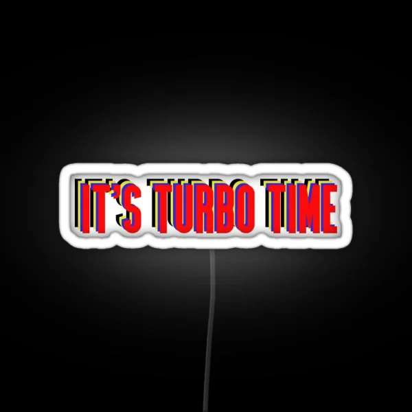 Turbo Time RGB Neon Sign