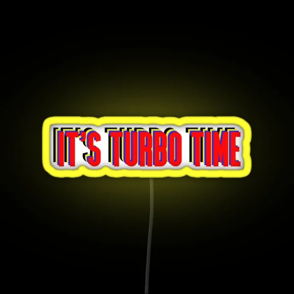 Turbo Time RGB Neon Sign