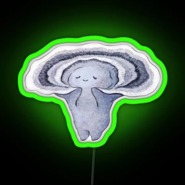 Turkey Tail Mushroom RGB Neon Sign