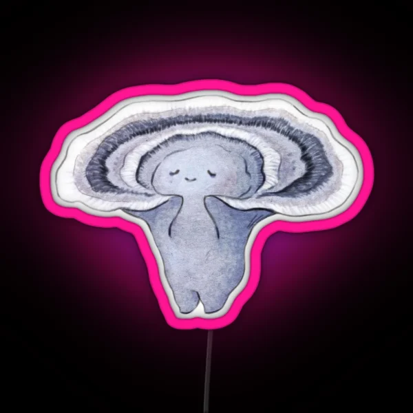 Turkey Tail Mushroom RGB Neon Sign
