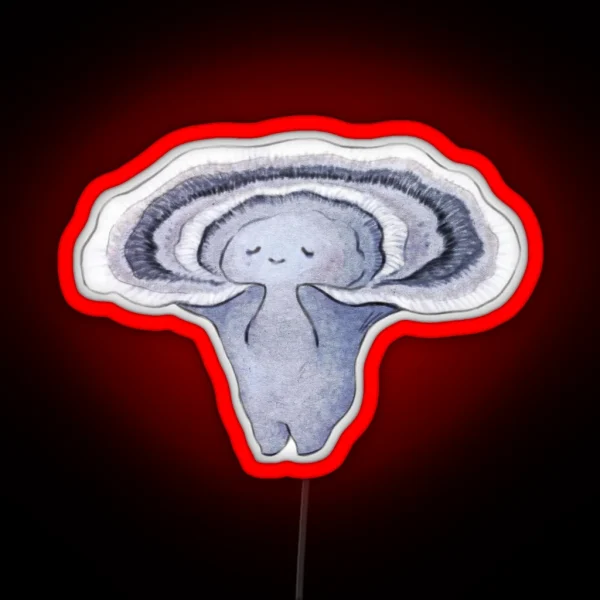 Turkey Tail Mushroom RGB Neon Sign