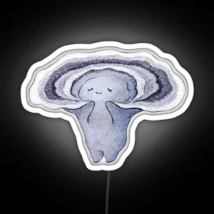 Turkey Tail Mushroom RGB Neon Sign