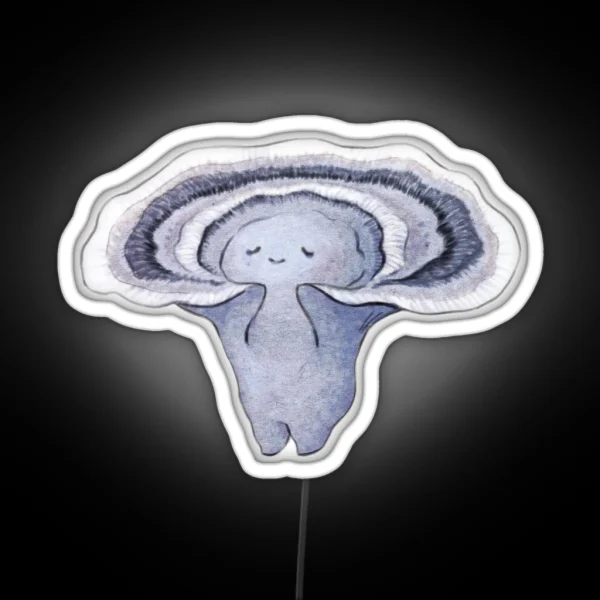 Turkey Tail Mushroom RGB Neon Sign
