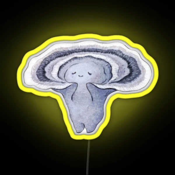 Turkey Tail Mushroom RGB Neon Sign
