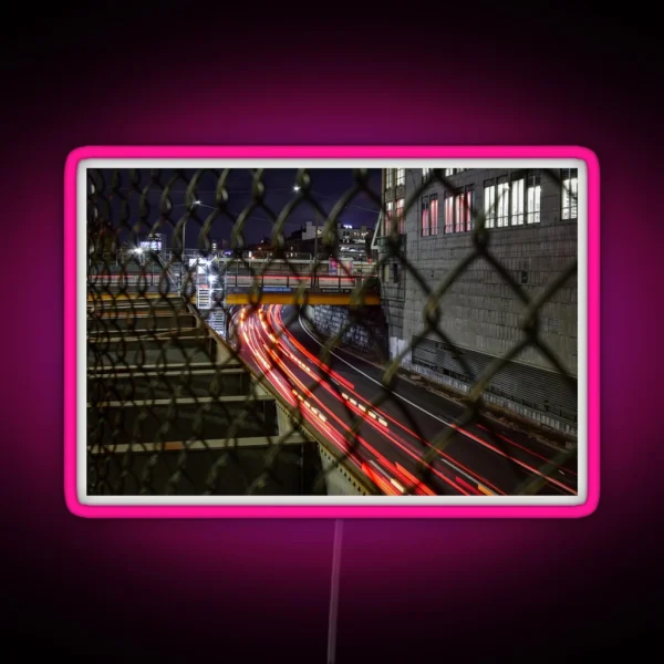 Turnpike Light Trails RGB Neon Sign