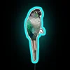 Vibrant Turquoise Parrot Neon Sign Decor for Home or Office Space