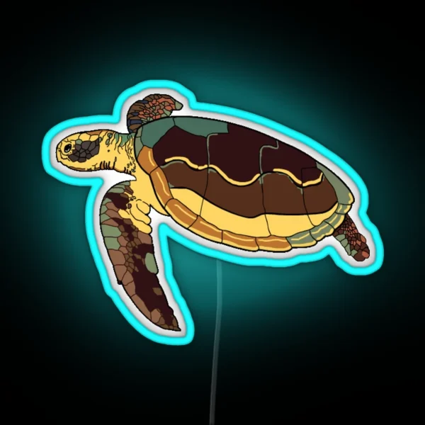 Turtle Colors RGB Neon Sign