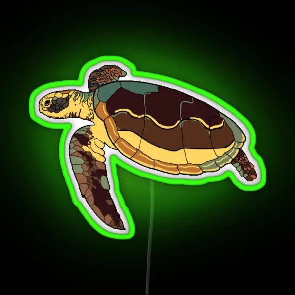 Turtle Colors RGB Neon Sign