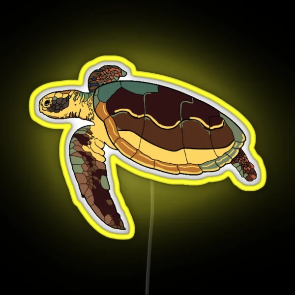 Turtle Colors RGB Neon Sign