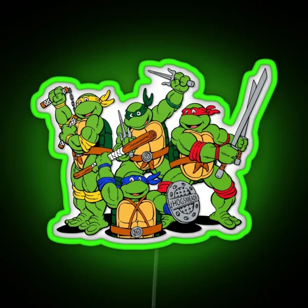Turtle Ninja RGB Neon Sign