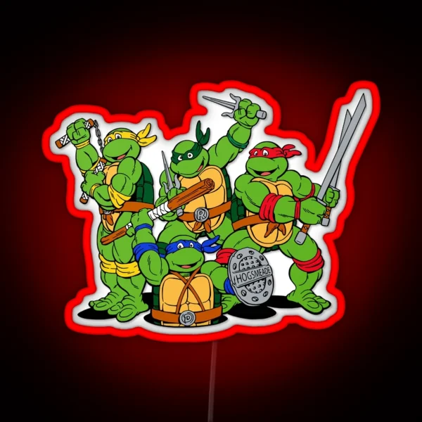 Turtle Ninja RGB Neon Sign