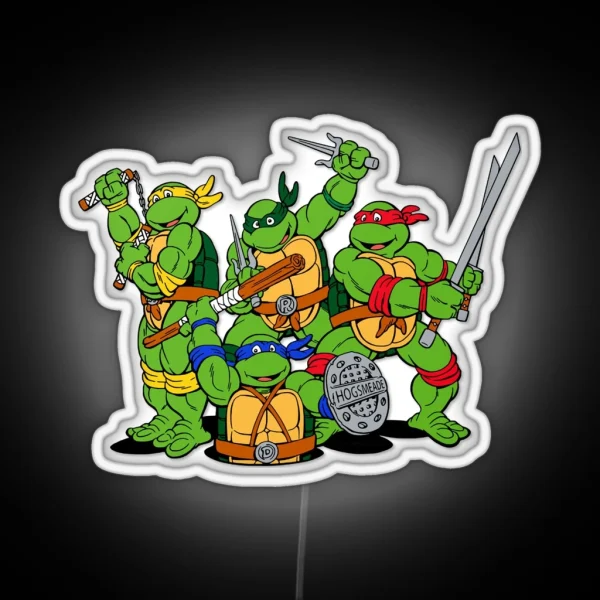 Turtle Ninja RGB Neon Sign