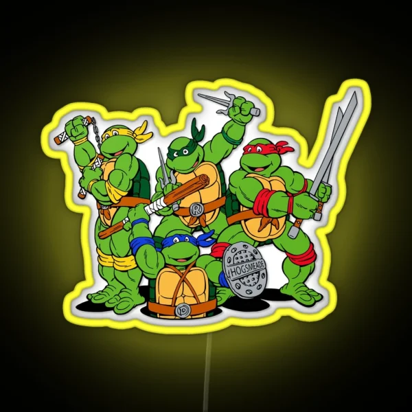 Turtle Ninja RGB Neon Sign